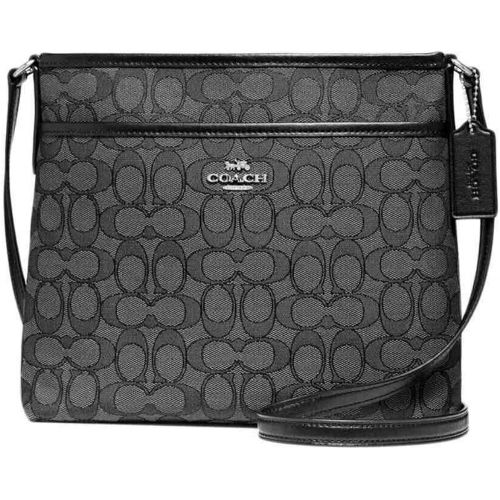  Coach Outlined Zip File Crossbody