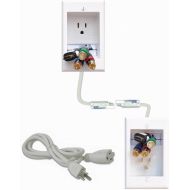 Visit the PowerBridge Solutions Store PowerBridge TWO-CK Dual Outlet Recessed In-Wall Cable Management System with PowerConnect for Wall-Mounted Flat Screen LED, LCD, and Plasma TV’s