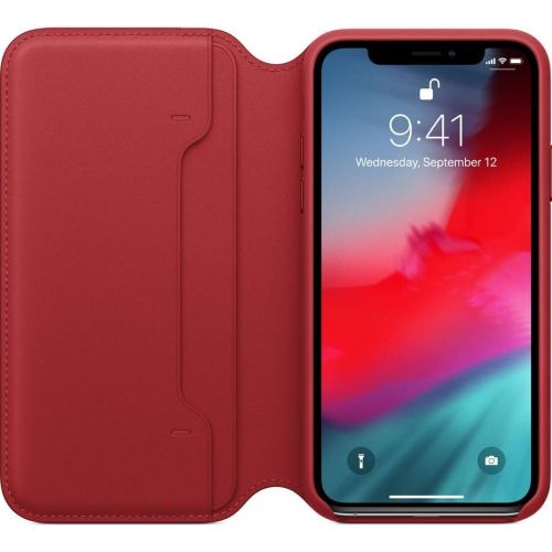 애플 Apple Leather Folio (for iPhone Xs) - (Product) RED