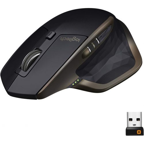 로지텍 Logitech MX Master Wireless Mouse  High-Precision Sensor, Speed-Adaptive Scroll Wheel, Easy-Switch up to 3 Devices - Meteorite Black