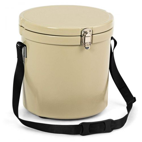  Stark Item 13 Quart Cooler Portable Ice Chest with Strap 18 Cans Ice Box for Camping Khaki