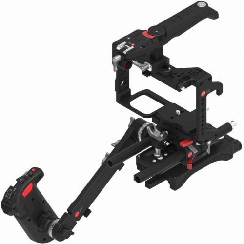  JTZ DP30 Camera Cage with 15mm Rail Rod Baseplate Rig and Top Handle+Shoulder Pad and Electronic Handle Grip for Panasonic GH3 GH4 GH5 GH5s DSLR Camera