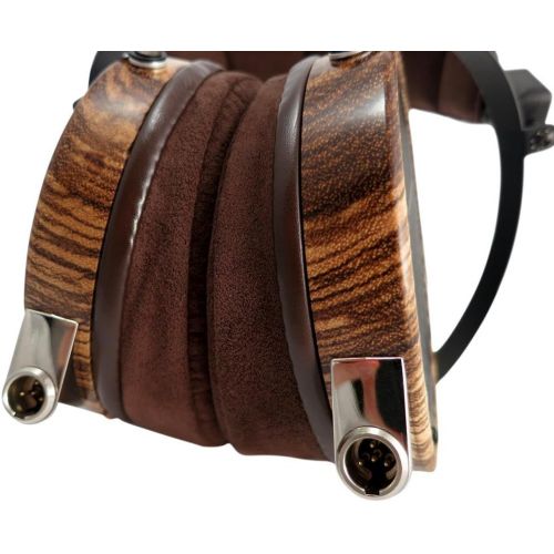  Audeze LCD-3 Over Ear | Open Back Headphone | Zebrano Wood Rings | Leather Free