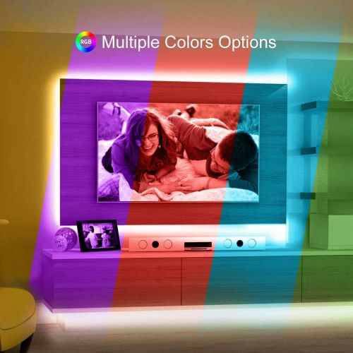  [아마존 핫딜]  [아마존핫딜]Led Strip Lights, Govee 16.4Ft Waterproof RGB Light Strip Kits with Remote for Room, Bedroom, TV, Kitchen, Desk, Color Changing Led Strip SMD5050 with 3M Adhesive and Clips, 12V Po