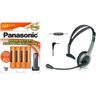 Panasonic Genuine AAA NiMH Rechargeable Batteries DECT Cordless Phones, 8 Pack
