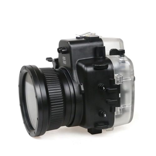 폴라로이드 Polaroid SLR Dive Rated Waterproof Underwater Housing Case For The Canon T6S With 18-55mm Lens