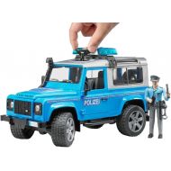Bruder Toys Land Rover Police vehicle w light skin policeman