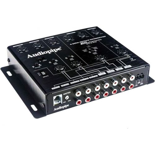  4 Way Active Crossover 15V Audio Signal Line Driver Bass Control Audiopipe XV-4-V15