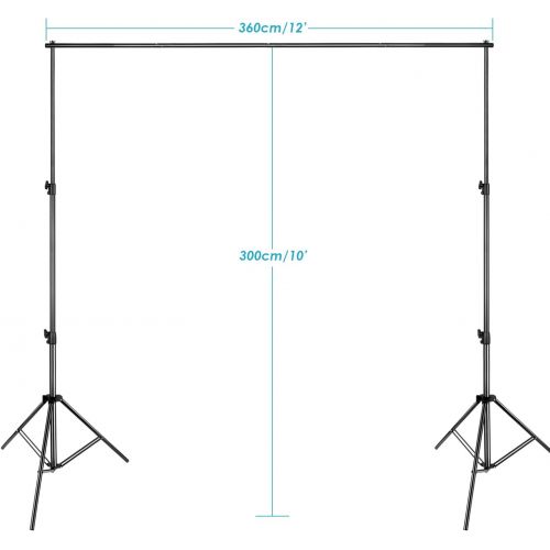 니워 [아마존 핫딜] [아마존핫딜]Neewer Pro 10x12 feet/3x3.6 Meters Heavy Duty Adjustable Backdrop Support System Photography Studio Video Stand with Carrying Bag for Backdrop Background