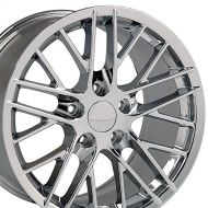 OE Wheels LLC OE Wheels 18 Inch Fits Chevy Camaro Corvette Pontiac Firebird C6 ZR1 Style CV08B Chrome 18x8.5 Rim Hollander 5402
