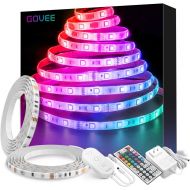 [아마존 핫딜] [아마존핫딜]LED Strip Lights, Govee 32.8ft Waterproof Color Changing Lights Strip Kit with Remote, Bright 5050 LEDs and Strong 3M Adhesive, LED Lights for Room, Kitchen, Yard, Corridor Decorat