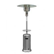 AZ Patio Heaters HLDS01-CBT Patio Heater With Table, 87, Hammered Silver