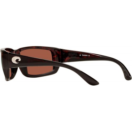  Costa Del Mar Costa del Mar Unisex-Adult Fantail TF 11 OBMGLP Polarized Iridium Rectangular Sunglasses
