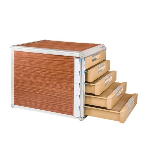  ZCCWJG File cabinets Storage Drawer Desk Storage Box Lockable File Cabinet A4 Office (Color : A)