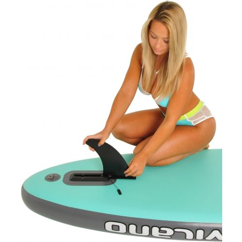 Vilano Navigator 10 (6 Thick) Inflatable SUP Stand Up Paddle Board Package