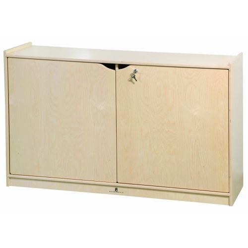 Steffy Wood Products, Inc. Steffy Wood Products 30-Inch 2-Shelf Mobile Storage with Doors
