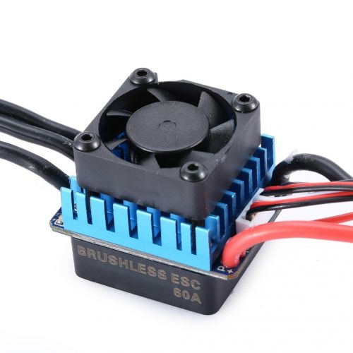  ShepoIseven 3650 3900KV Sensorless Brushless Motor with 60A Brushless ESC Electric Speed Controller for 110 Scale RC Toy Car