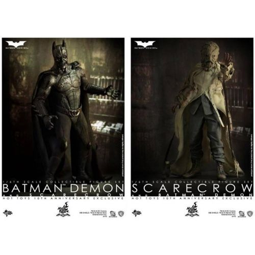 핫토이즈 Hot Toys Batman Begins 10th Anniversary Exclusive Movie Masterpiece Deluxe Collectors 16 Scale Action Figure 2Pack Batman Demon Scarecrow