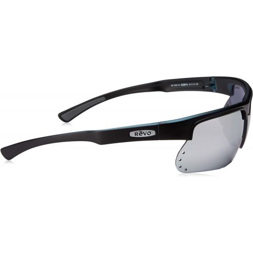  Revo Cusp S RE 1025 19 ST Polarized Rectangular Sunglasses, Matte BlackGrey Stealth, 67 mm