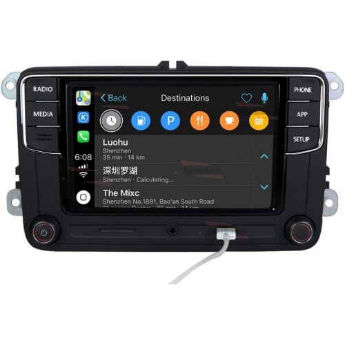  Amzparts RCD330 RCD330G Plus CarPlay App 6.5 MIB Car Radio for VW Tiguan Golf 5 6 Jetta MK5 MK6 Passat Polo Touran 6RD035187B