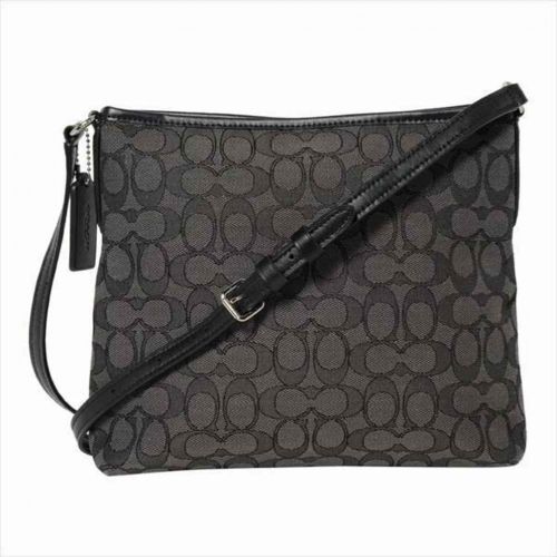  Coach Outlined Zip File Crossbody