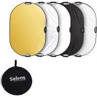 Selens 5-in-1 60x80 Inch Oval Reflector with Handle for Photography Photo Studio Lighting & Outdoor Lighting