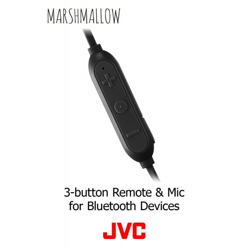  JVC Wireless Memory Foam Earbud Marshmallow Wireless Memory Foam Earbud, Black (HAFX29BTB)