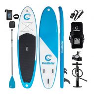 FunWater All Round Paddle Board 11length 33width 6thick Inflatable Sup with Adjustable Paddle,ISUP Travel Backpack ,Leash,High Pressure Pump wgauge and Water Proof Phone Case