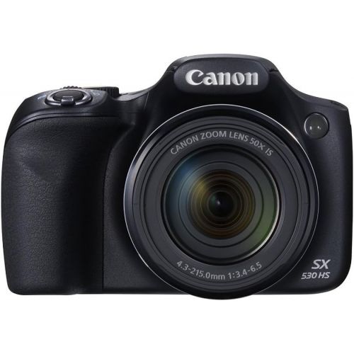 캐논 Canon PowerShot SX530 HS 16.0 MP CMOS Digital Camera with 50x Optical is Zoom (24-1200mm), Built-in WiFi, 3-Inch LCD and 1080P Full HD Video (Black) (Certified Refurbished)