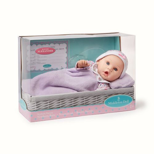 마담 알렉산더 Madame Alexander Middleton Doll Newborn Baby Lavender, Multicolor