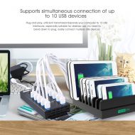 Sipolar Desktop Charging Station with 10 Data Syncs and Charger Port Speed up to 2.1A