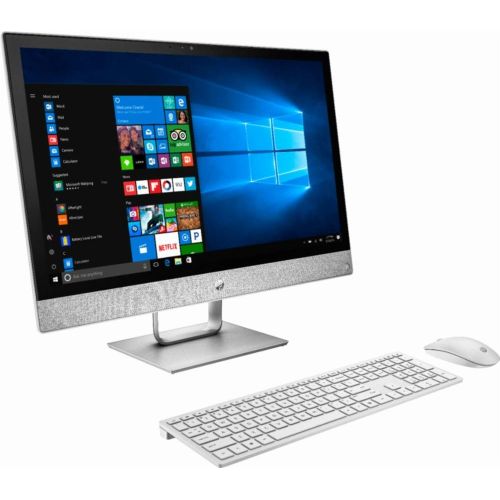 에이치피 HP Pavilion All-in-One 23.8 FHD IPS Touchscreen WLED Display Premium Desktop | Intel Core i5-8400T Six-Core | 12GB DDR4 | 2TB HDD | DVD-RW | Include Keyboard & Mouse | WiFi | Windo