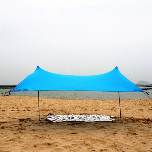  LIUFENGLONG Beach Tent Family Beach Tent Sunshade Sun Shade Instant Cabana Canopy Sunwall UPF50 UV Protection Tent with Large Portable Rain Camping Tarp Shelter Portable Folding Mu