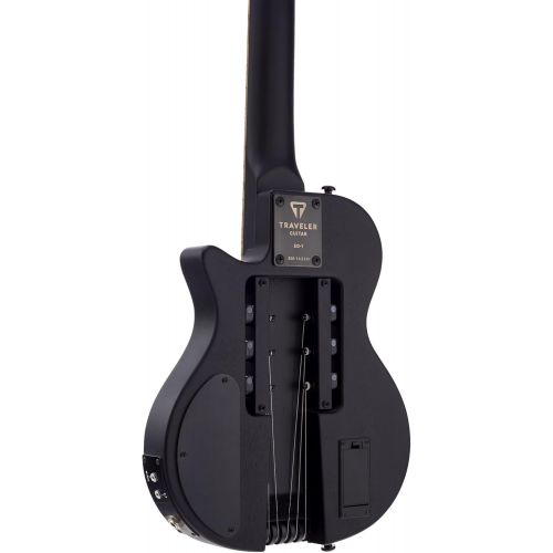  Traveler Guitar 6 String Solid-Body Electric Guitar, Right, Black Matte (EG1B BKM)