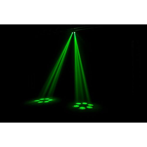  Chauvet DJ Duo Moon LED MoonflowerStrobe Sound-Activated Effect Light+Clamp+Bag
