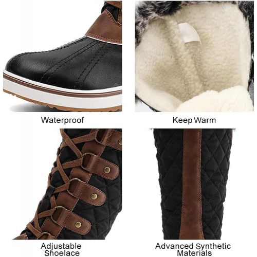  [아마존 핫딜] [아마존핫딜]ALEADER Womens Waterproof Winter Snow Boots