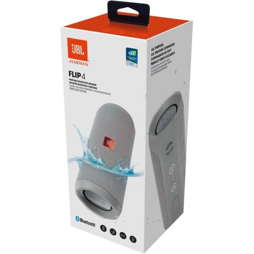제이비엘 JBL Flip 4 Waterproof Portable Bluetooth Speaker (Gray)