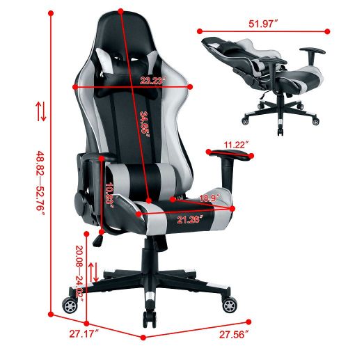  High-Back Video Game Chair Formula Laptop Computers Racing Gaming Car Style Seat Office- House Deals