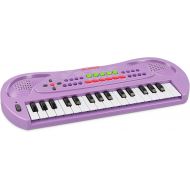 [아마존핫딜][아마존 핫딜] APerfectLife aPerfectLife Kids Piano Keyboard, 32 Keys Multifunction Electronic Kids Keyboard Piano Music Instrument for Toddler with Microphone (Purple)