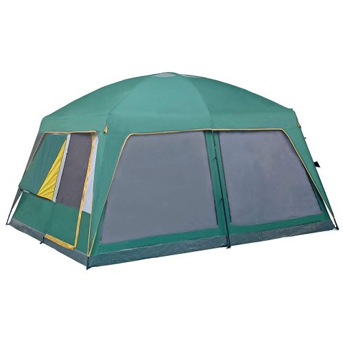  Odoland GigaTent 10 Person Family Tent - 3 Room Cabin Tent for Outdoors, Parties, Camping, Hiking, Backpacking - Waterproof, Durable Heavy Duty Material, Portable & Easy to Set Up - with C