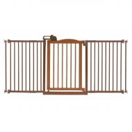 Richell One-Touch Brown Pet Gate II Wide