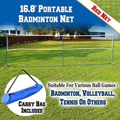  BenefitUSA 3-IN-1 Portable Training Beach Volleyball Tennis Badminton Net Set With Carrying Bag 16.7 L