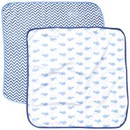 Hudson Baby Unisex Baby Cotton Swaddle Blankets, Whale, One Size