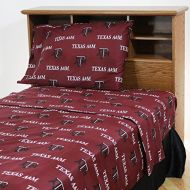 College Covers Texas A&M Aggies Printed Sheet Set - Twin X-Large - Solid