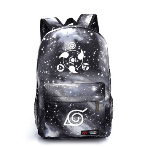  YOYOSHome Luminous Japanese Anime Cartoon Cosplay Bookbag College Bag Backpack School Bag (Naruto Gray)
