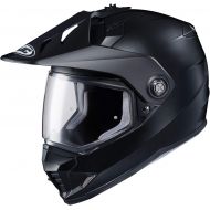 HJC Helmets HJC Solid Mens DS-X1 Dual Sport Motorcycle Helmet - Semi Flat AnthraciteX-Large
