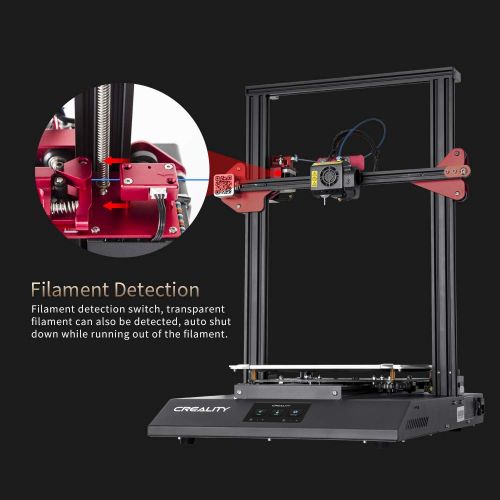  Comgrow CR-10S Creality 3D Printer with Metal Extruder Drive Feed and Tempered Glass 300x300x400mm