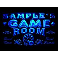ADVPRO Name Personalized Custom Game Room Man Cave Bar Beer Neon Sign Blue 24x16 inches st4s64-PL-tm-b