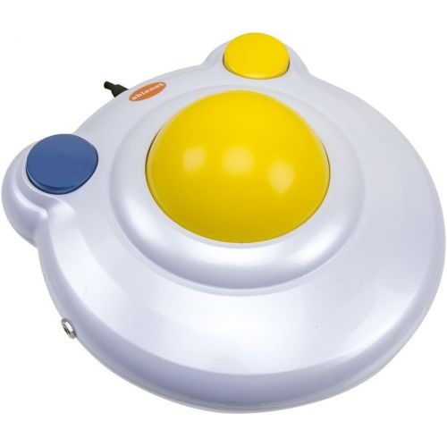 Ablenet BIGtrack 2.0 Trackball - for Users who Lack Fine Motor Skills to Use a Mouse. A Big 3” Trackball With 2 Blue (Left and Right Mouse) Buttons -#12000006