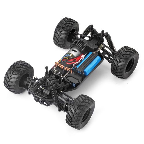  BBM HOBBY HBX 1:18 Scale All Terrain RC Car 18859E, 30+MPH High Speed 4WD Electric Vehicle with 2.4 GHz Radio Controller, Waterproof Off-Road Truck Included Battery and Charger(Green/Red)